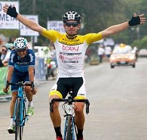 Ciclista de Aguazul William David Muñoz ganó carrera en Costa Rica