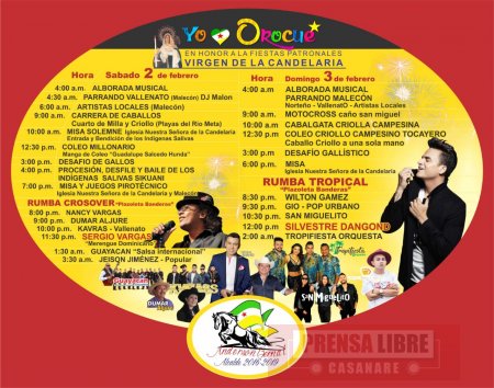 Espinoza Paz, Silvestre Dangond, Jeison Jiménez en las fiestas de Orocué