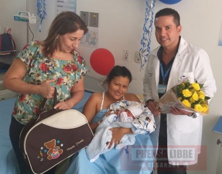Dos bebés inauguraron este jueves la sala de partos del Hospital Local de Yopal
