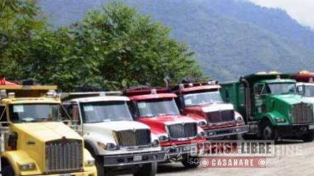 Transportadores de carga en Casanare realizarán paro el 12 de mayo