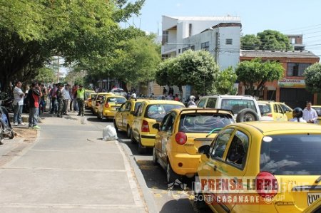 Nuevamente Taxistas de Yopal protestan por asignación de cupos 