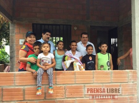 8 viviendas de interés social fueron entregadas a familias vulnerables de Aguazul