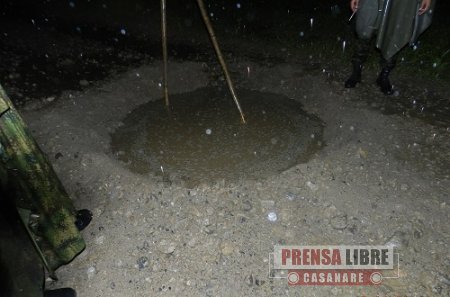 En Sácama Ejército destruyó artefacto explosivo instalado por las Farc en la vía a Yopal