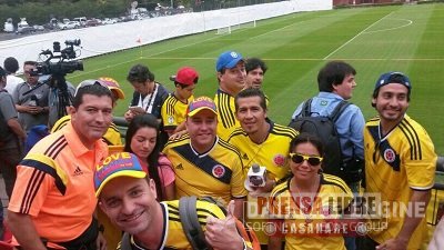 Casanareños acompañaron entrenamiento de la selección Colombia en Brasil