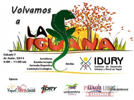&#8220;Volvamos a la Iguana&#8221; campaña del Idury para recuperar parque emblemático de Yopal