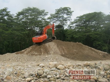 Corporinoquia suspendió dos proyectos mineros de explotación de material de arrastre en los ríos Caja y Ariporo