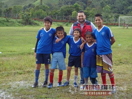 Campeonato infantil de futbol 5 en Sácama