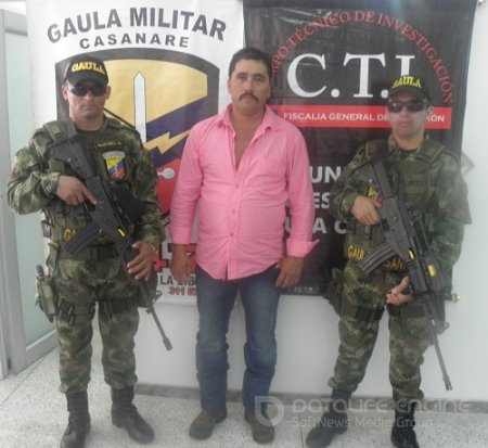 En Nunchía Gaula Militar y CTI capturaron sujeto acusado de extorsión