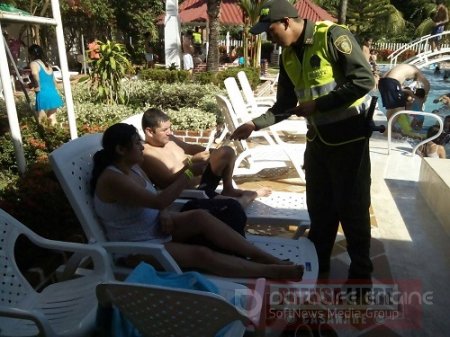 Campaña en piscinas y balnearios de Aguazul realizan Alcaldía y Policía Nacional