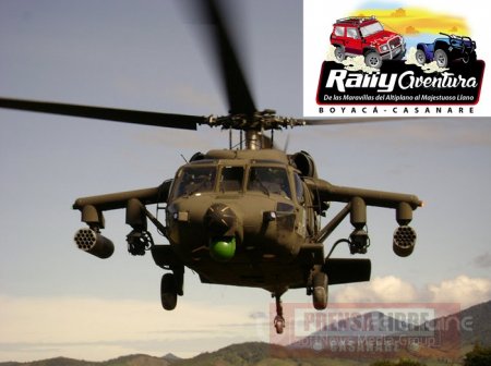 Con un helicóptero Black Hawk Fuerza Aérea vigilará Rally Aventura Boyacá- Casanare 