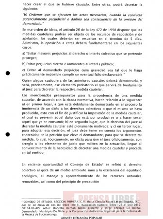 Tribunal Administrativo de Casanare aceptó Acción Popular contra ANLA, PERENCO y ECOPETROL