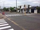 Avanza señalización de cebras viales en intersecciones semafóricas de Yopal
