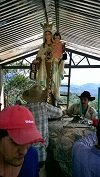 Adecuan monumento a la Virgen del Carmen en el Corregimiento El Morro 