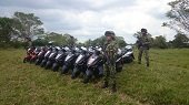 Ejército recuperó 16 motocicletas hurtadas por Eln en zona rural de Tame
