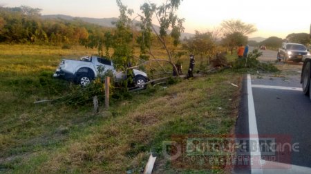 2 personas heridas en accidente en la vía Yopal Paz de Ariporo