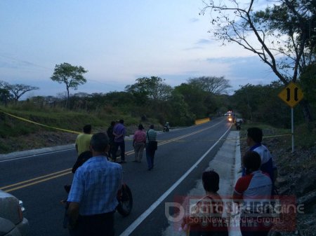 Motociclista murió en la vía al norte de Casanare