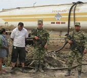 Ejército capturó en Maní a dos personas cuando hurtaban 11 mil galones de crudo