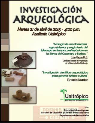 Unitrópico presenta hoy resultados de Proyecto de Arqueología Regional de veredas de Yopal