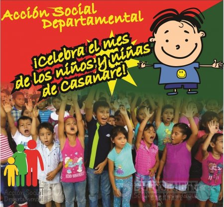 Celebraciones del mes de los Niños y Niñas llegarán a municipios de Casanare 