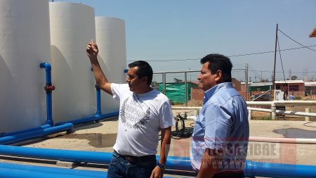 Alcalde de Yopal Jorge García visita PTAP de la urbanización ilegal La Bendición