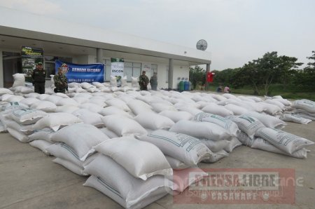 Cargamento de arroz incautó la Policía en Arauca