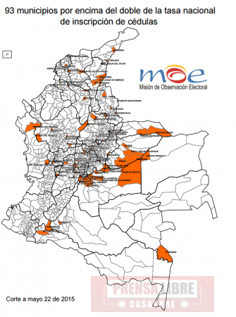 MOE presentó el top de 93 municipios con posible trashumancia electoral 