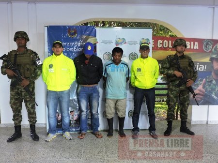 Policía capturó en Arauca a cuatro integrantes del frente 45 de las FARC