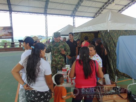 Jornada de apoyo al desarrollo social realizó el Ejército en el corregimiento de Monterralo