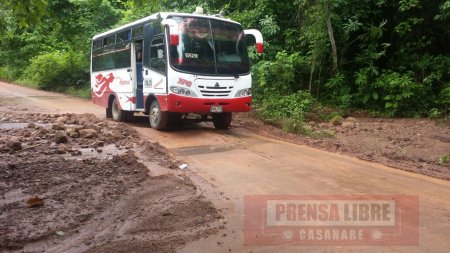 Invierno afecta vías a Támara y Nunchía