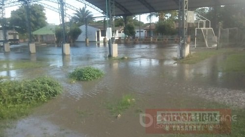 Río Pauto inundó Colegio en la vereda &#8220;El Banco&#8221; en Pore
