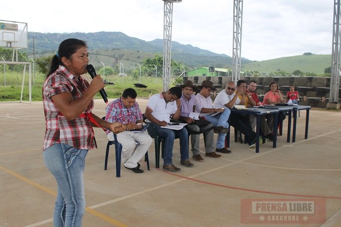 Sesión descentralizada del Concejo de Yopal en la vereda La Niata
