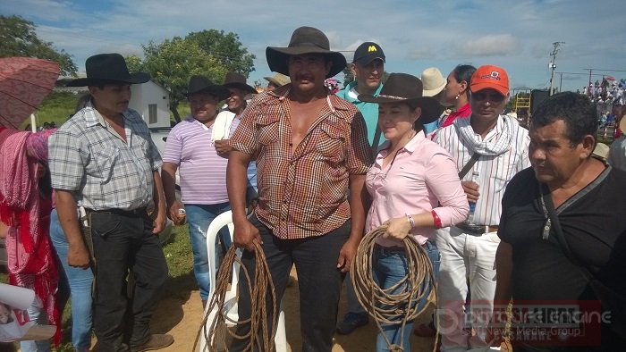 Fernanda Salcedo visitó San Luis de Palenque y Pore