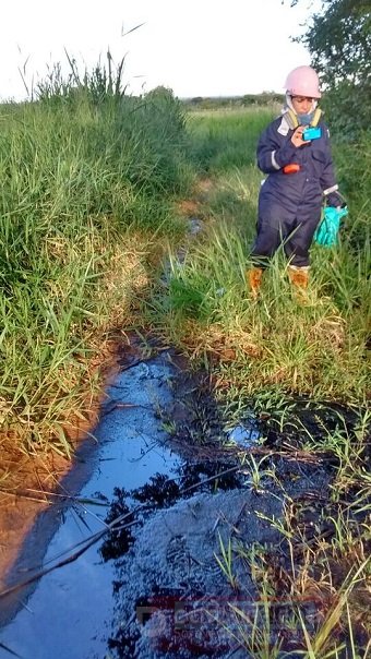 Conexión ilegal en Oleoducto Araguaney - Porvenir originó derrame de crudo en Aguazul