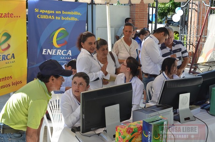 Jornadas de atención a usuarios de Enerca en Yopal y Paz de Ariporo