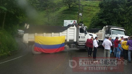 Comunidades bloquearon la vía del Cusiana en protesta por mal estado de la carretera a Chámeza