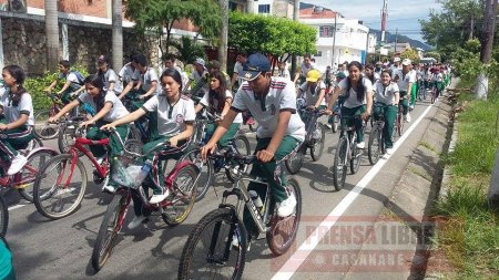 Ciclopaseo Ecológico recorrió las calles de Yopal en el día sin carro