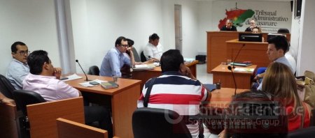 Audiencia en Tribunal Administrativo de Casanare sobre Acción Popular del río Cravo Sur  a su paso por Yopal