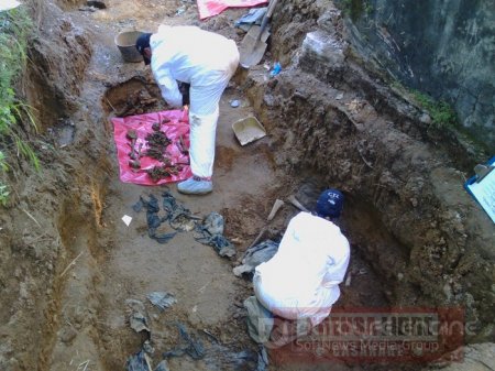 Exhumación de cuerpos en fosas comunes del Antiguo Cementerio de Yopal