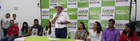Ediles por el Partido Liberal apoyan programa de gobierno de Carlos Fredy Mejía