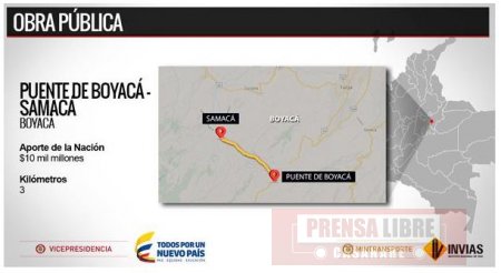 Vía entre el Puente de Boyacá y Samacá fue adjudicada a ICM Ingenieros  