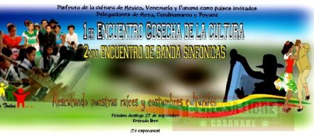Encuentro &#8220;cosecha de la cultura&#8221; y de bandas sinfónicas este domingo en Sabanalarga
