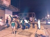 Hinchas del Nacional realizaron campaña social con habitantes de la calle de Yopal