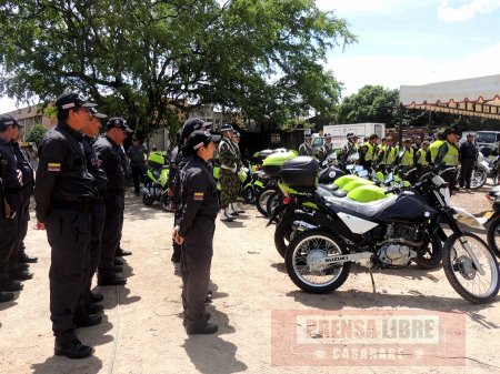 72 motos más para Policía, Ejército y CTI en Casanare
