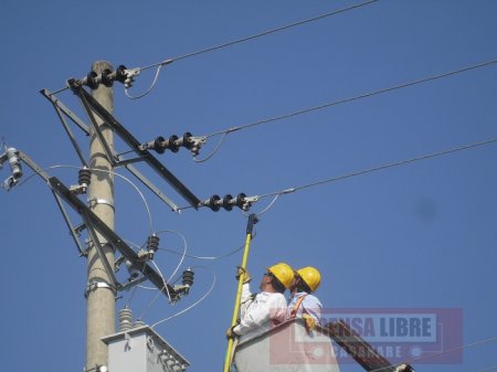 Mantenimiento a red eléctrica del centro poblado de La Chaparrera este jueves 