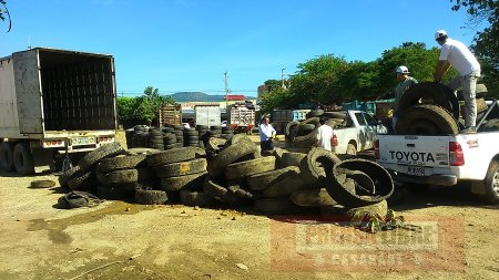 Más de mil llantas recolectadas durante jornada de residuos posconsumo en Yopal