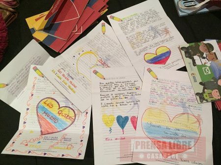 Niños y adolescentes de Vichada  escribieron cientos de  cartas a los héroes de Colombia