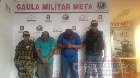 Gaula capturó en Villavicencio a extorsionistas que exigían 120 millones a un comerciante