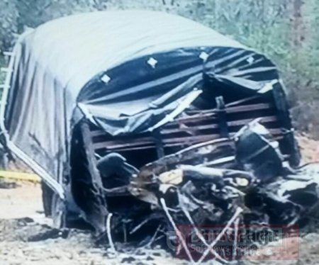 Atentado contra vehículo de la Policía en zona rural de Aguazul dejó tres víctimas fatales
