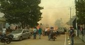 Incendio forestal amenazó viviendas del Barrio Guadalupe en Monterrey