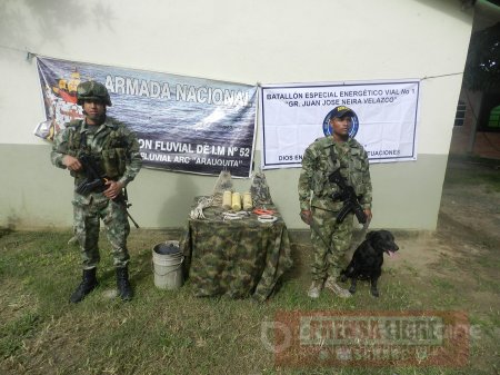 Ejército halló depósito ilegal de explosivos cerca de escuela en Arauquita
